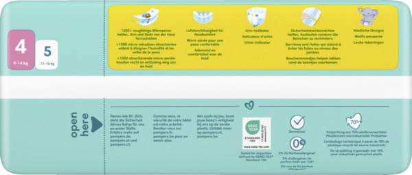 Bild 2 von Pampers premium protection Windeln Gr.4 (9-14kg)