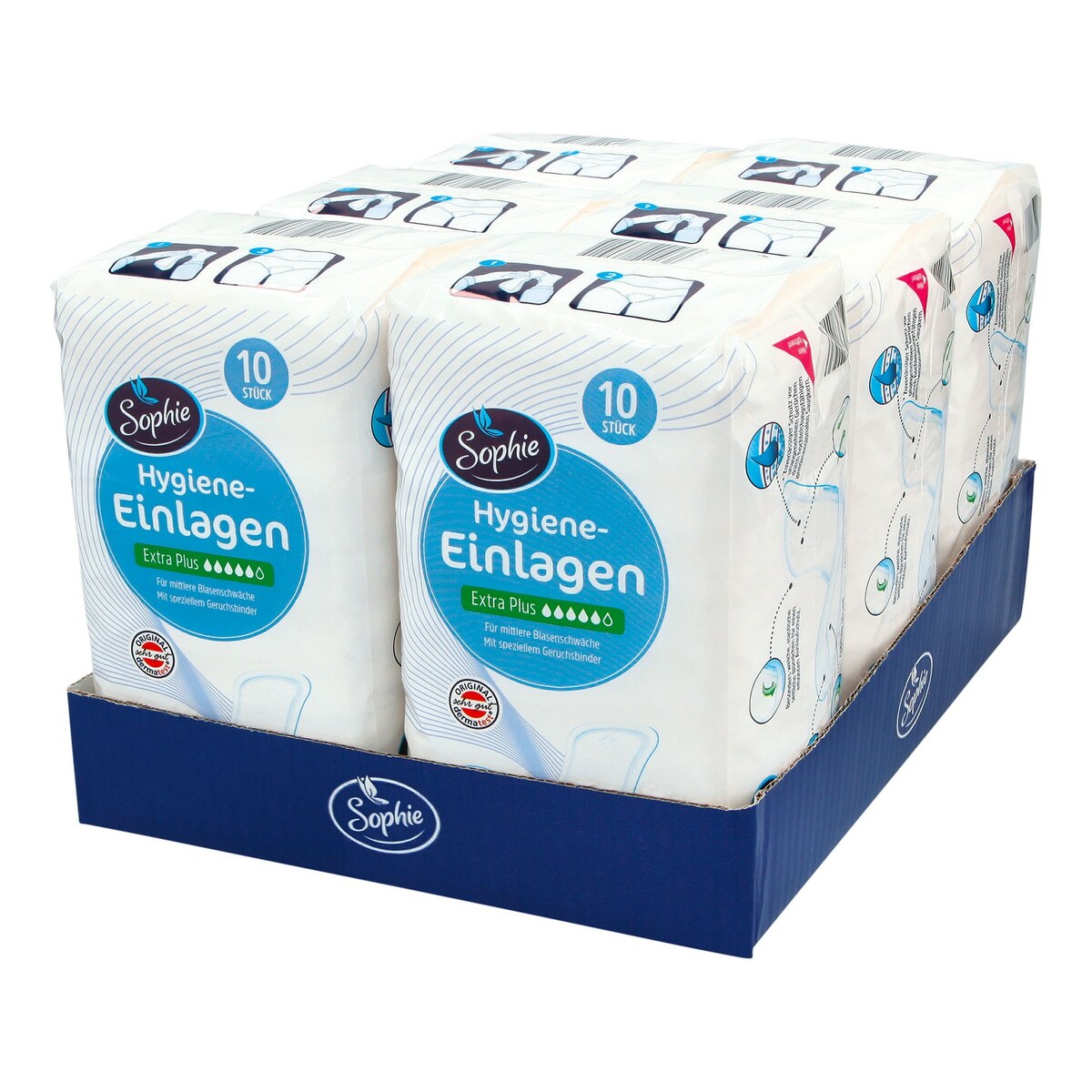 Bild 1 von Sophie Hygieneeinlagen "Extra Plus" 10 Stück, 6er Pack