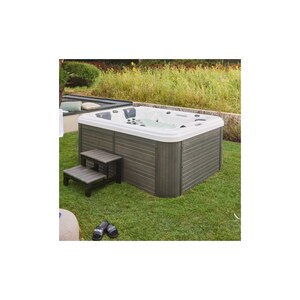 Home Deluxe Outdoor-Whirlpool Beach inkl. Treppe und Thermoabdeckung