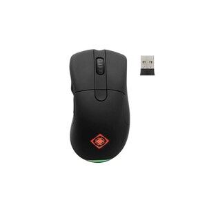 DELTACO GAMING DM430 Wireless Gaming Mouse Maus (Kabellos, Pixart 3335-Sensor, bis zu 16000 DPI, Dual-Modus, USB-C - USB-A-Kabel)