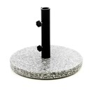 Bild 1 von VCM Sonnenschirmständer 10kg Granit poliert grau rund Stahlrohr Schirmständer Ø 40cm