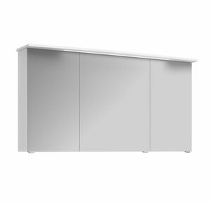 Lomadox Spiegelschrank »FES-4010-66« Badezimmer mit Korpus in weiß glänzend inkl. LED - B/H/T: 142/72/27cm