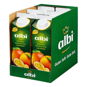 albi Mango-Maracuja-Orange 1 Liter, 6er Pack