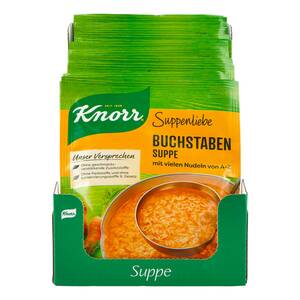 Knorr Suppenliebe Buchstabensuppe ergibt 0,75 Liter, 14er Pack