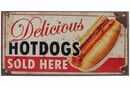 Bild 1 von MyFlair Metallschild "Delicious Hot Dogs"