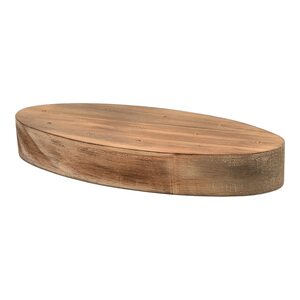 Holzleiste Oval ca.8x20cm, braun