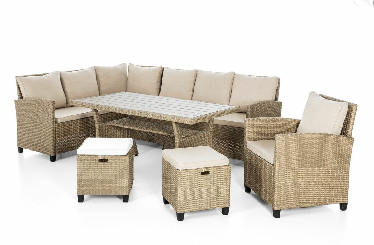 Bild 1 von HC Garten & Freizeit Dining-Lounge inkl. Sitz- und Rückenkissen