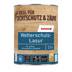 toomEigenmarken - 
            toom Wetterschutz-Lasur kastanienbraun 2,5 l