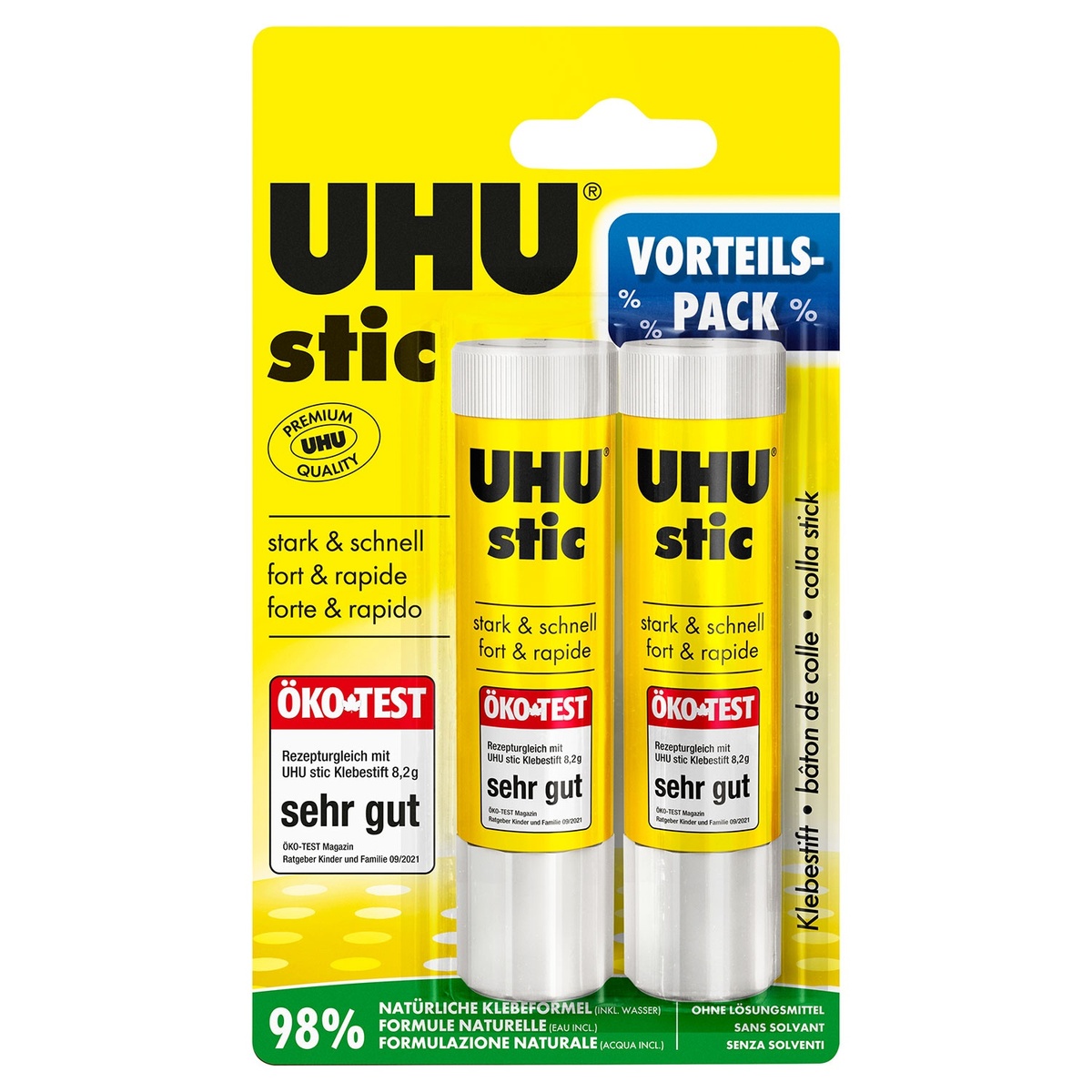 Bild 1 von UHU Stic, Klebestifte 42 g, 2er-Packung