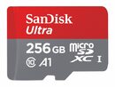 Bild 1 von SanDisk Ultra microSDXC, 256 GB Speicherkarte, A1, Kl. 10, U1, inkl. SD-Adapter