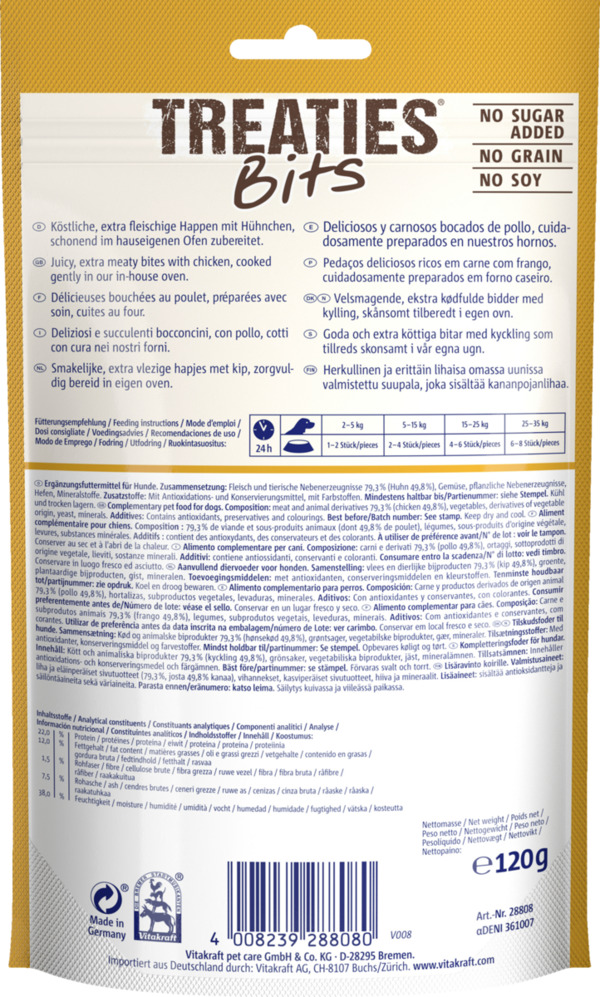 Bild 2 von Vitakraft Treaties Bits Hühnchen, 120 g