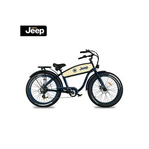 Jeep Cruise E-Bike CR 7005, 26" Laufräder, 7-Gang Shimano Megarange Kettenschaltung, blue