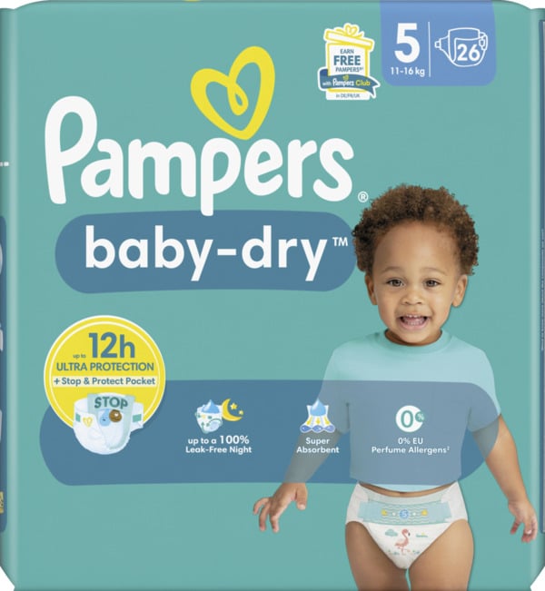 Bild 1 von Pampers baby-dry Windeln Gr.5 (11-16kg)