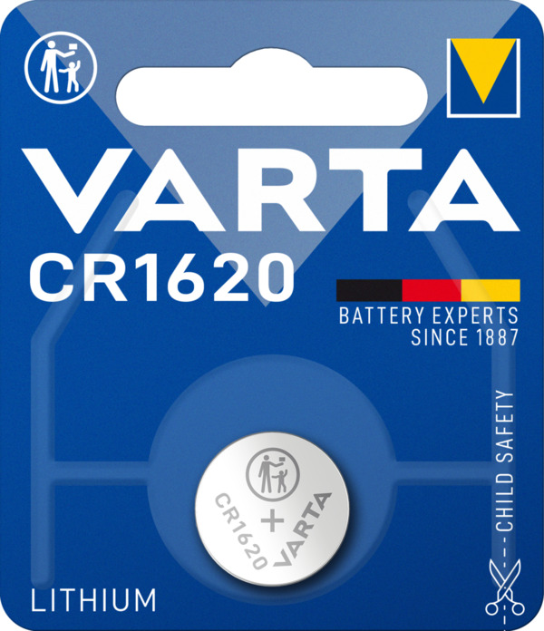 Bild 1 von Varta CR1620 Lithium Coin Knopfzelle 3 V