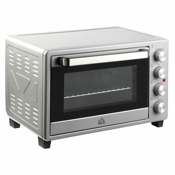 Bild 1 von HOMCOM Minibackofen 32L Silber 52,2 x 38,1 x 33,5 cm