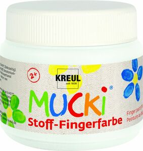 Kreul Mucki Stoff Fingerfarbe
, 
weiß, 150 ml