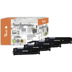 Peach Spar Pack Tonermodule kompatibel zu HP No. 305A, CE410A, CE411A, CE412A, CE413A (wiederaufbereitet)