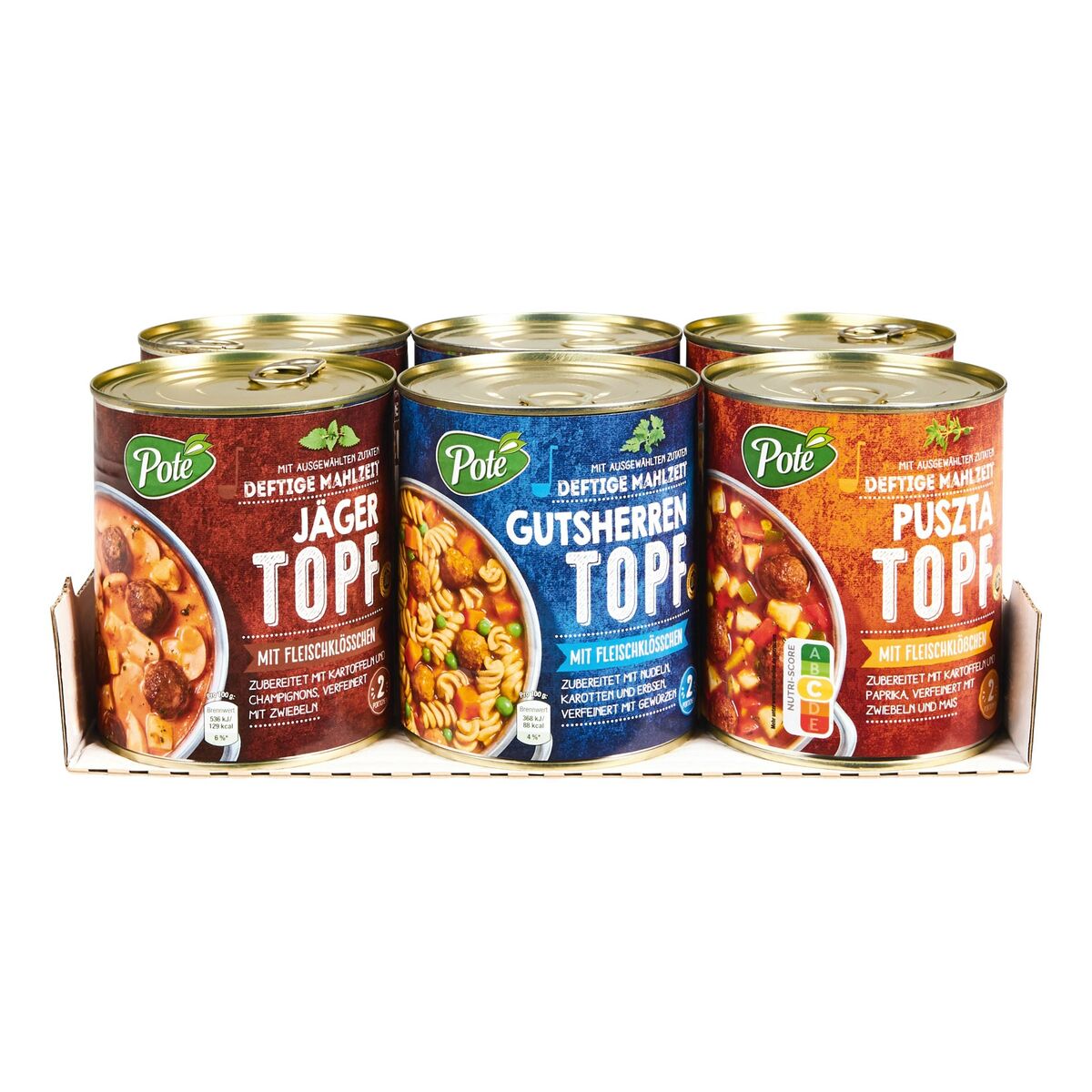 Bild 1 von Poté Eintöpfe 800 g, verschiedene Sorten, 6er Pack