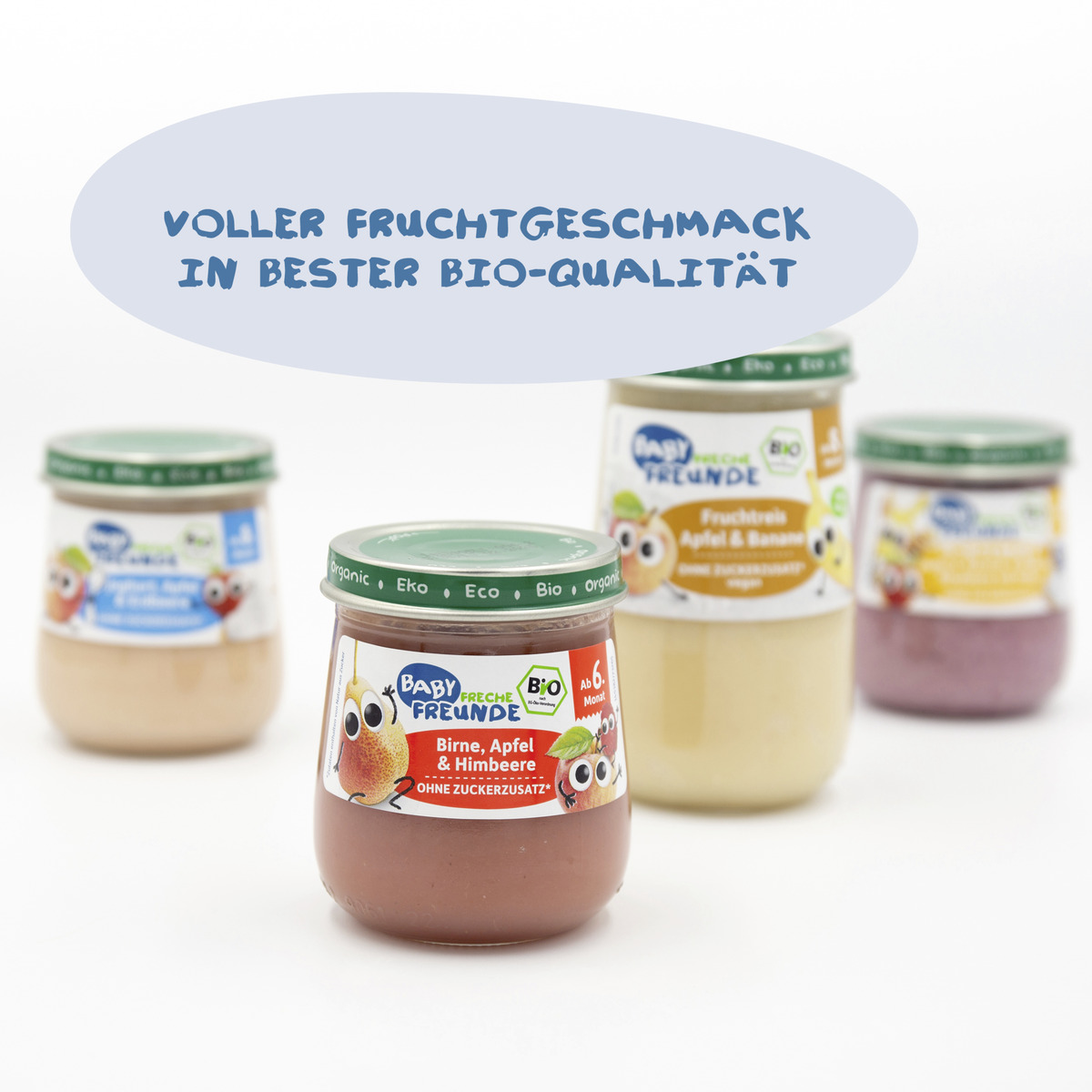 Bild 3 von Freche Freunde Bio Baby Birne, Apfel & Himbeere, 120 g