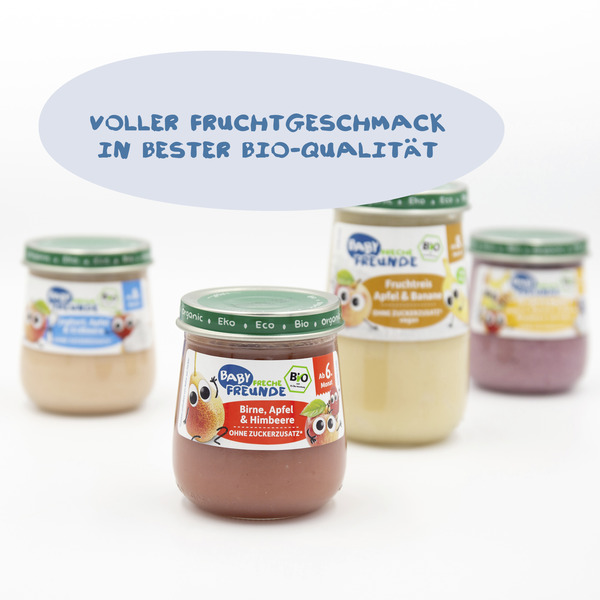 Bild 3 von Freche Freunde Bio Baby Birne, Apfel & Himbeere, 120 g