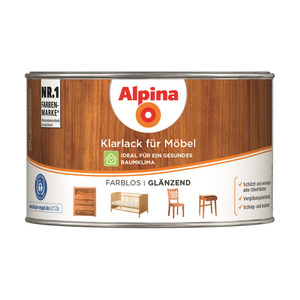 Alpina Klarlack für Möbel glänzend 0,3 l