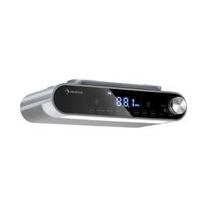auna KR-130 Bluetooth Küchenradio Freisprechfkt UKW-Tuner LED-Leuchte silber... Silber