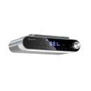 Bild 1 von auna KR-130 Bluetooth Küchenradio Freisprechfkt UKW-Tuner LED-Leuchte silber... Silber