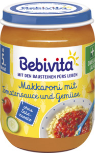 Bebivita Bio Makkaroni mit Tomatensauce & Gemüse