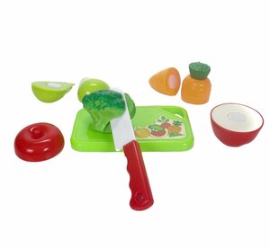 MARKENLOS Spielküche »10 teiliges Lebensmittel Küchenspielzeug, Gemüse« Kunststoff