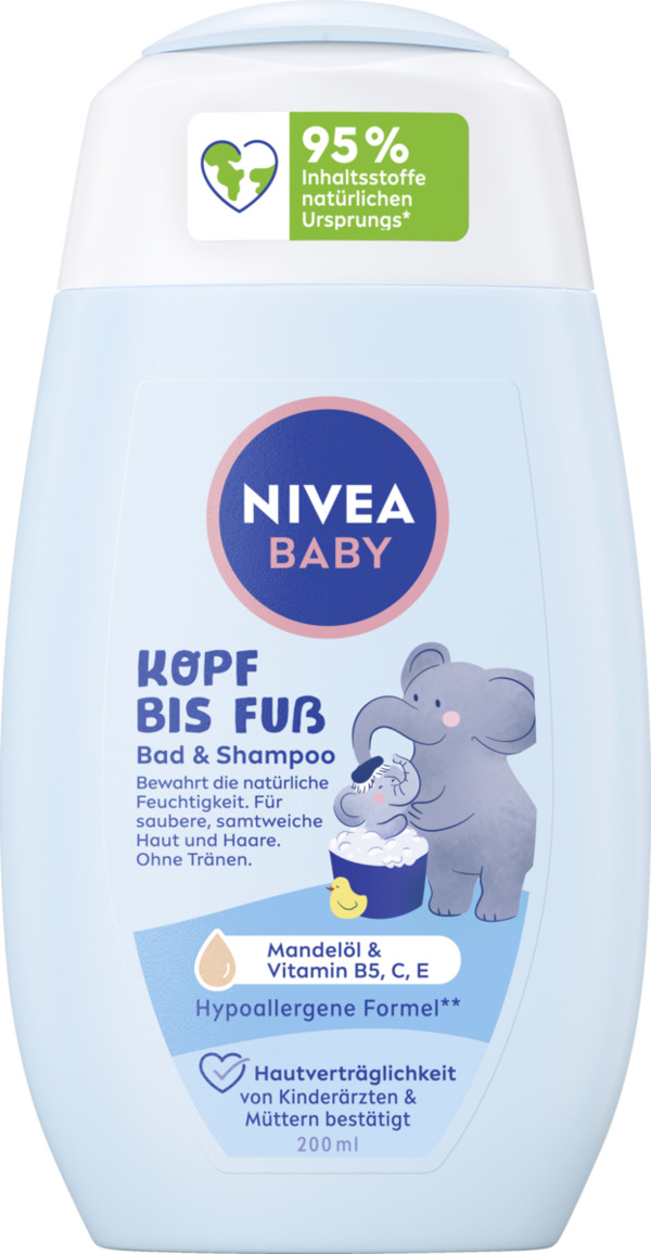 Bild 1 von NIVEA BABY Kopf bis Fuß Bad & Shampoo, 200 ml