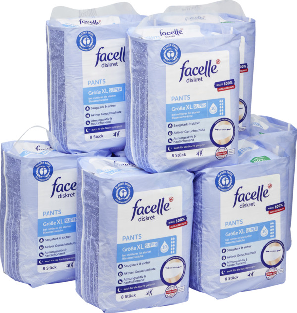 Bild 2 von facelle diskret Vorteilspack Pants super Gr. XL