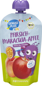 GENUSS PLUS KIDS Kids Bio Fruchtpüree Pfirsich-Maracuja-Apfel