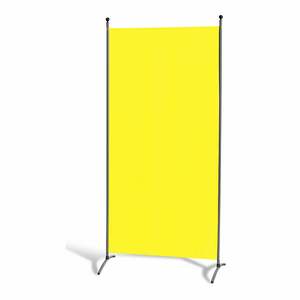 Grasekamp Stellwand 85 x 180 cm - Gelb - Paravent  Raumteiler Trennwand Sichtschutz