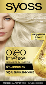 Syoss Professional Performance oleo intense permanente Öl-Coloration 10-50 Helles Asch-Blond
