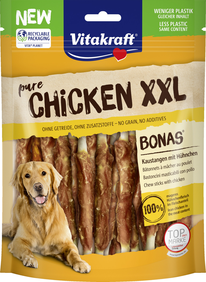 Bild 1 von Vitakraft pure CHICKEN Bonas XXL Kaustangen, 200 g