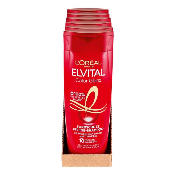 Bild 1 von L'Oreal Elvital Spülung Color-Glanz 250 ml, 6er Pack