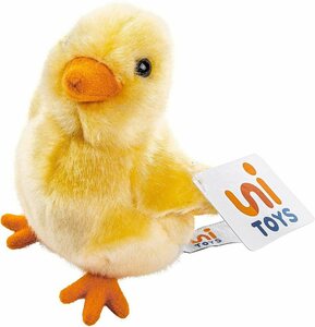 Uni-Toys Kuscheltier »Küken gelb - 13 cm (Höhe) - Plüsch-Huhn, Vogel - Plüschtier«, zu 100 % recyceltes Füllmaterial