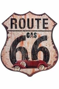 MyFlair Metallschild "Route 66 Gas"