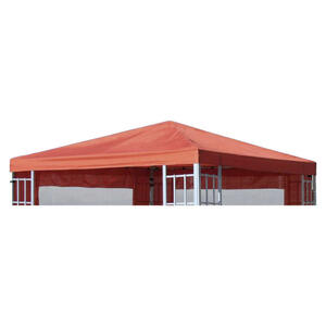 Grasekamp Ersatzdach Für Pavillon Aluoptik Terracotta Polyester-mischgewebe B/l: Ca. 300x300 Cm