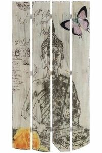 MyFlair Holzwandbild Buddha Motiv "Buddha Meditation"