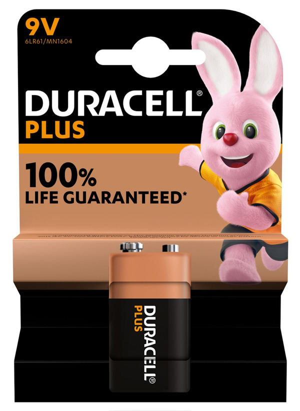 Bild 1 von Duracell Plus 9 V Alkaline-Batterien