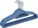 Bild 2 von IDEENWELT 10 Set Beflockte Kleiderbügel blau