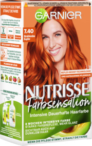 Garnier Nutrisse Farbsensation Intensive Dauerhafte Haarfarbe 7.40 Strahlendes Kupfer