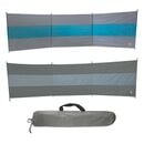 Bild 1 von BO-CAMP Camping Windschutz XL - Strand Zelt Garten Zaun Sichtschutz groß 500x140 Farbe: Blau/Grau