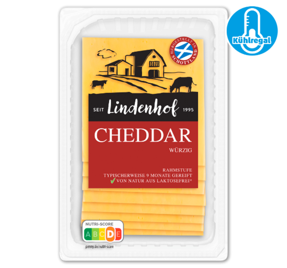 Bild 1 von LINDENHOF Norddeutsche oder Schott. Cheddar Käsescheiben