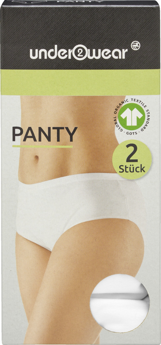 Bild 1 von under2wear Panty Weiß Gr. M 2 Stück