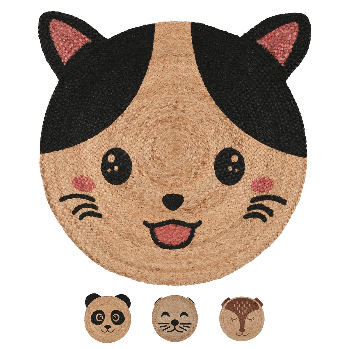 Bild 1 von HOME CREATION Jute-Teppich in Tierform