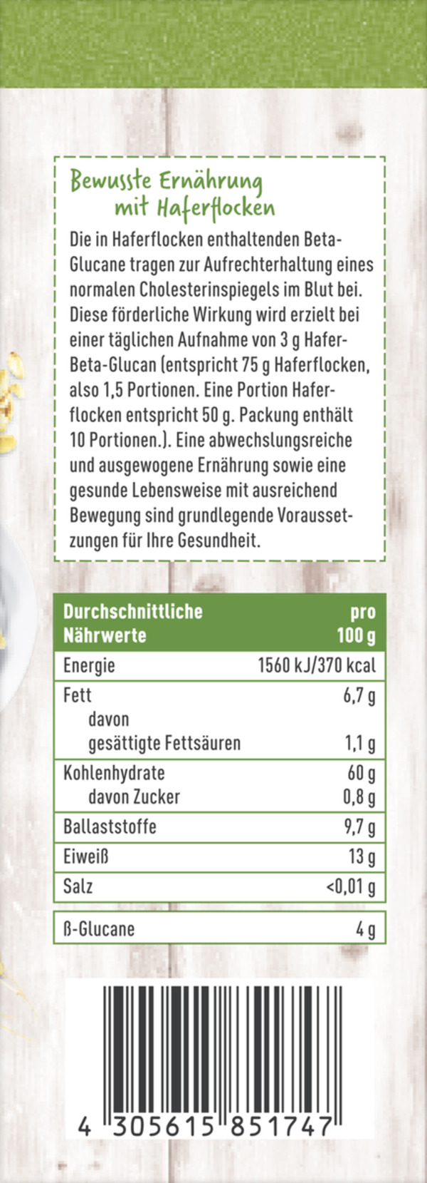 Bild 2 von enerBiO Haferflocken Großblatt
