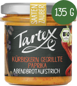 Tartex Bio Kürbiskerne gegrillte Paprika Abendbrotaufstrich