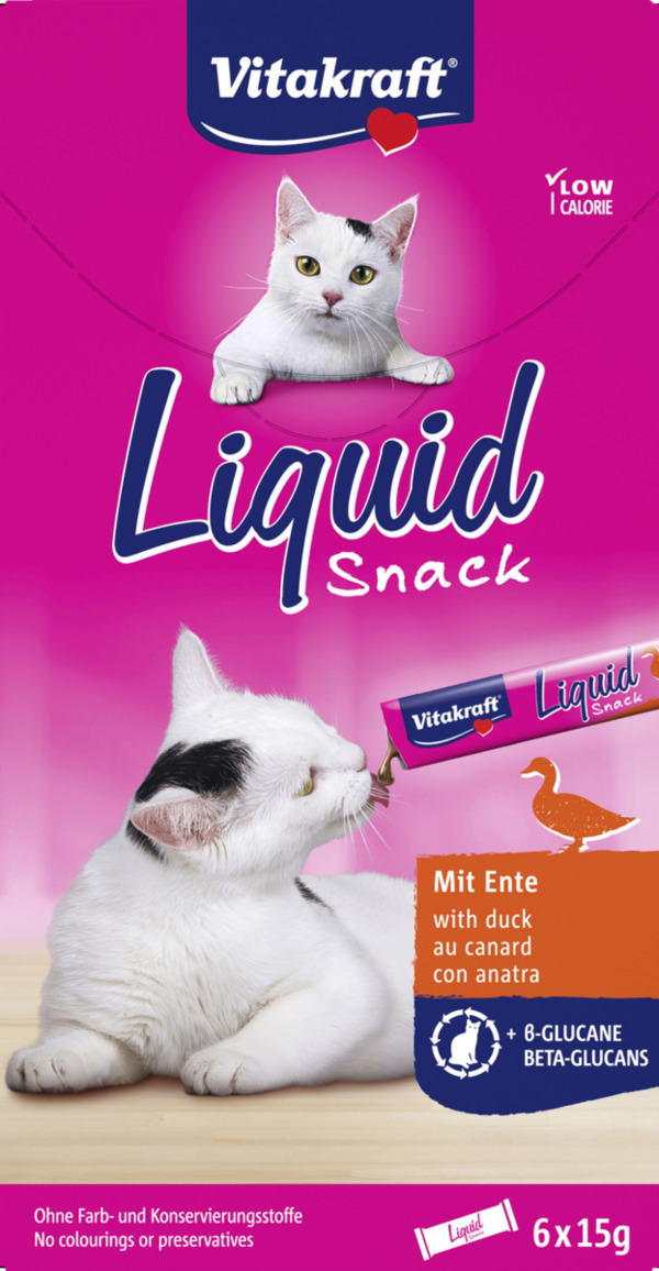 Bild 1 von Vitakraft Liquid Snack Ente + Beta-Glucane, 90 g